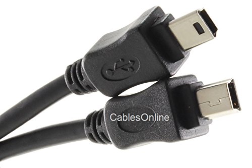 Amazon.com: 1ft CablesOnline USB 2.0 Mini-B 5-Pin to Mini-B 5-Pin
